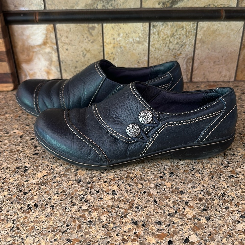 Clark Bendables-Navy blue with silver buttons